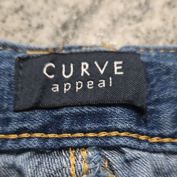 Curve Appeal Women's 6/28 Lightweight Denim Wide Leg Cropped Jeans - Picture 8 of 14